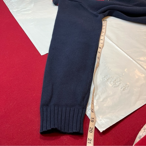 Tommy Hilfiger 3D big FLAG LOGO sweater Crewneck JAPAN men’s Medium, Y2K preppy - Picture 6 of 13